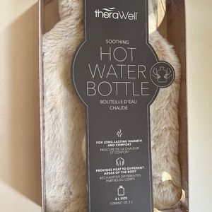 Therawell Faux Fur Hot Water Bottle